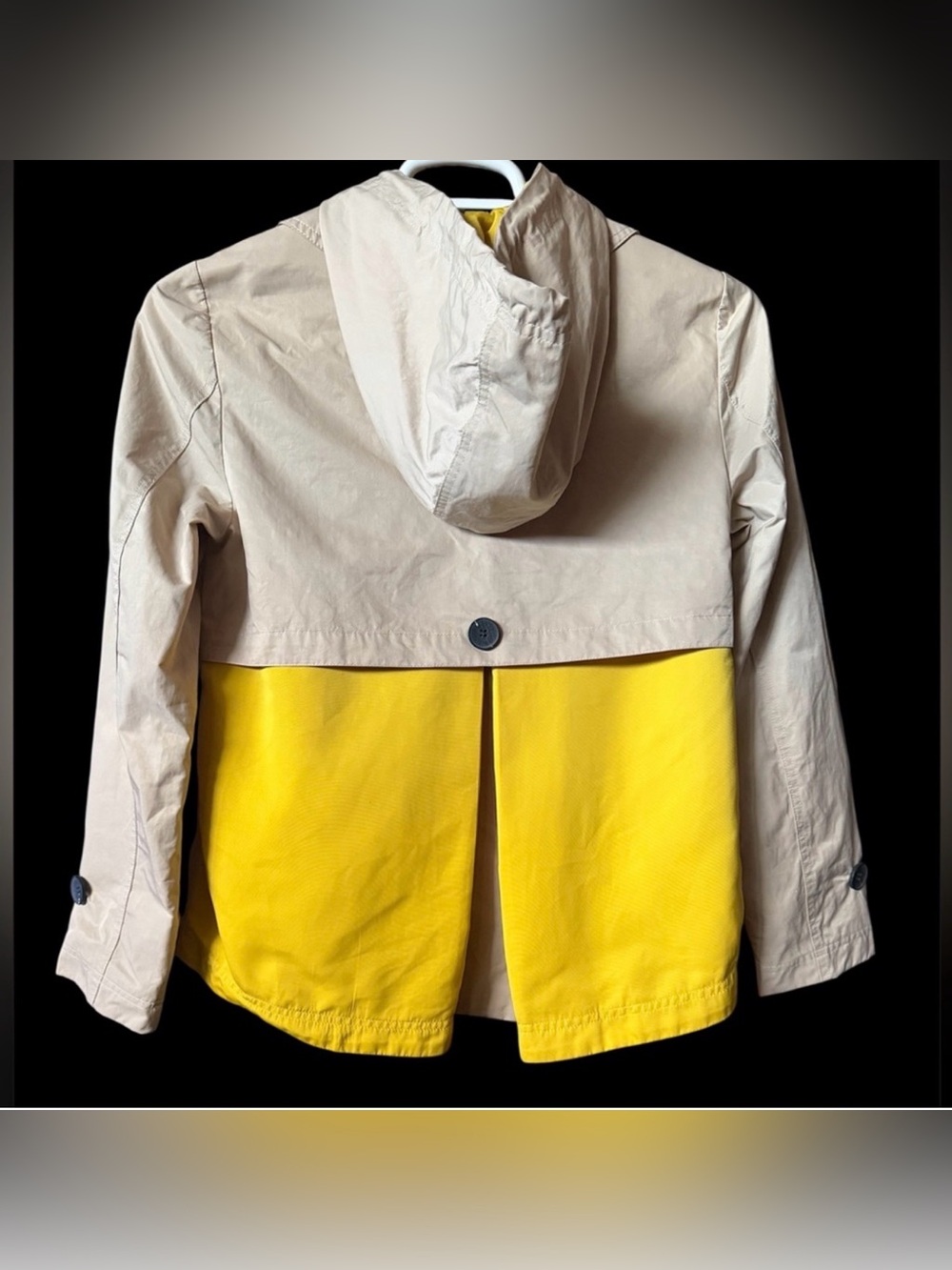 Woman’s Jacket Avec Les Filles Water Resistant Hooded Short Trench - Picture 3 of 10